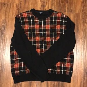 Burberry knit plaid sweater